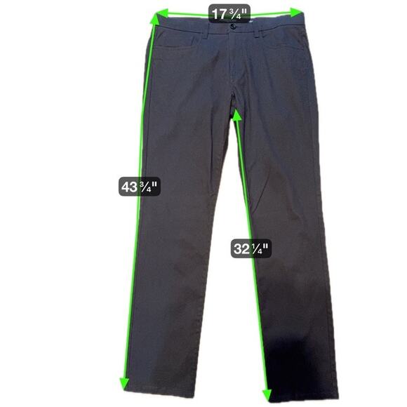 Vince Stretch Twill 5-Pocket Slim Straight 34 Charcoal Gray - Picture 9 of 9